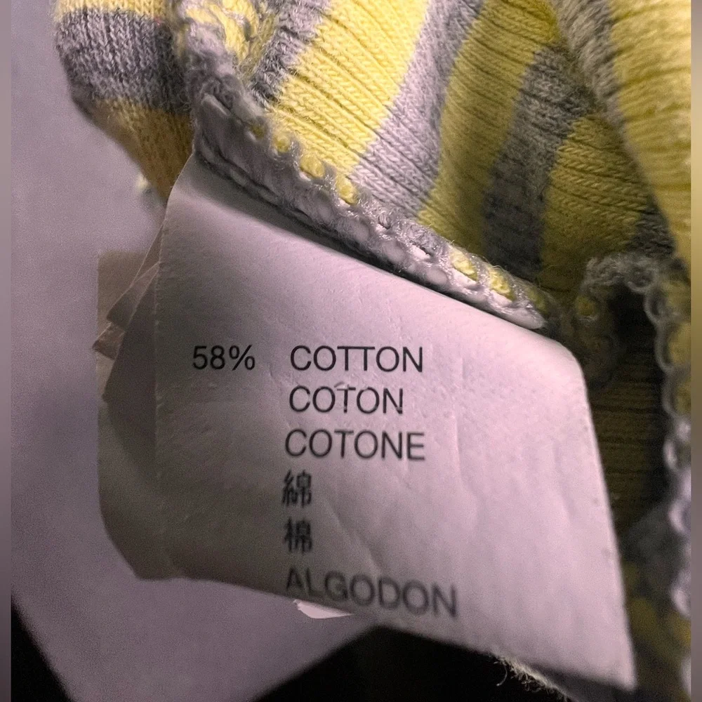 Gap Kids Tank Top Yellow‎ And Gray Little Girls Size Medium With Lace